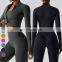 Custom Running Activewear Quick Dry Top Slim Fit Coat Sports Wear Full Zip Thumb Hole Long Sleeve Jackets Women Yoga Jacket