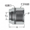 High flow internal thread nut VHFN