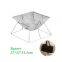 Outdoor stainless steel folding barbecue grill