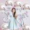 Mirror Metallic Silver 22 Inches Balloons Globos Birthday Party Baby Shower Marriage 4D Round Sphere Aluminum Foil Balloon