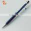 Multi color metal crystal stylus pen in ballpoint pen with company logo                        
                                                Quality Choice