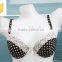 2016 simple black/white cotton fabric lace bra brief sets