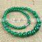Fashion 6-14mm natural green jade bead necklace