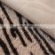warp knitting tiger stripe print plush fabric