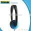 3.5mm music LED earphone headphones headset with MIC Strong Bass Earbuds On-Ear Headset with detachable cable
