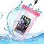 Light Up Waterproof Mobile Phone Case Pvc Waterproof Phone Bag For Swimming