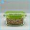 Color Borosilicate Glass Food Container Set