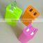 High Quality US Plug 5V 2.1/1A Dual USB AC USB Charger Wall Power Adapter for ipad iPhone Samsung HTC Cell Phones