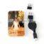 2.4G Wireless gift mouse Super slim flat rechargeable mouse with mini receiver for computer