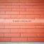 Smooth thin brick veneer red brick wall tile