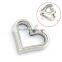 2015 fashion plain heart shaped glass photo floating locket,beautiful stainless steel heart floating locket pendants