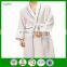 honeycomb white 100% cotton bathrobe waffle for mens