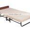 Metal Folding Bed With Wheels Convenient Hotel Extra Bed
