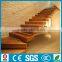 indoor house used floating solid wood straight staircase design