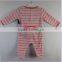 striped cartoon fashion baby boy polar fleece romper
