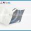 Pure white high quality kraft paper pouch eight-side sealed bag with zipper