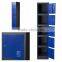 Fashion hot sales single 5 door blue color steel locker for hanging clothes