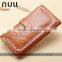 Passport and phone lady clutch purse hasp button leather wallet