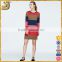 2016 Shangyi fashion new arrival spring multicolor stripe women long sleeve pencil dress