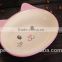 Cat shape Custom print dog bowl for wholesale