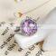 factory wholesale 18K gold plating 925 sterling silver jewelry amethyst and citrine natural gemstone rings