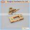 Zinc alloy handbag hardware fitting ,rectangle handbag lock,turn lock,