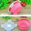 Silicone folding lunch box, Silicone bento lunch box, Collapsible silicone kids lunch box