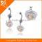 Fashion design stainless steel belly ring high quality body jewelry crystal