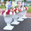 Wedding hotel decorative flower vase flower pillar customized flower wedding stage decoration