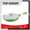 Aluminium healthy cooker forged green ceramic coating fry pan cookware