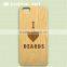 2016 new product bamboo for iphone 6 case cover for iphone case 5c