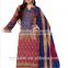 Indian blue N pink printed salwar kameez classical indian clothing wholesale in cheaper price