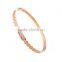 Summer Style Rose Gold Luxury Crystal Bangle Bracelets Girls Womens