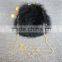 Customized Fashion Fluffy Genuine Turkey Feather Party Shoulder Handbag