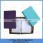 custom 6 ring PU leather notebook ,ring binder notebook