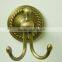 Manufacturers New Pattern Antique brass towel ring double hook bathroom accessory set