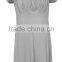 V neck Maternity dress half sleeves and pleated bust