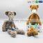 China Manufacture Brown Bear Custom Embroidered Plush Toy for Children