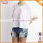 Latest Desgin Fashion Fitted Short Tops Young Women Garment Printed Thirts