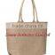 Standard Size Fashionable Burlap Tote Hand Bags for Wholesale