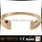 Gold jewelry blank cuff gold plated wrap bracelet