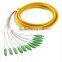 SC /apc 12 fiber cores fanout fiber optic Pigtails ,12 core ribbon bundle pigtails