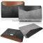 Smart Laptop Felt Sleeve Case Cover Bag with Leather FLAP for Apple Macbooks