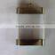 7oz stainless steel and acrylic material hip flask