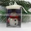 art candle/ christmas snowman candle/handmade christmas candle