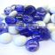 Wholesale New Style Colored Flat Glass Marbles Beads