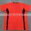 Men dry fit quick dry polyester mesh orange sport t shirt