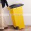 Easy to carry colorful trash bin suitable for home or industrial use