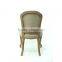 Colorful leather dining room chair french style armchair wood chair
