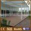 2016 bare foot friendly outdoor wood plastic composite white color decking